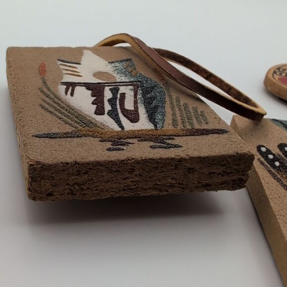 Native American vintage hand painted magnets collectable - Picture 7 of 11